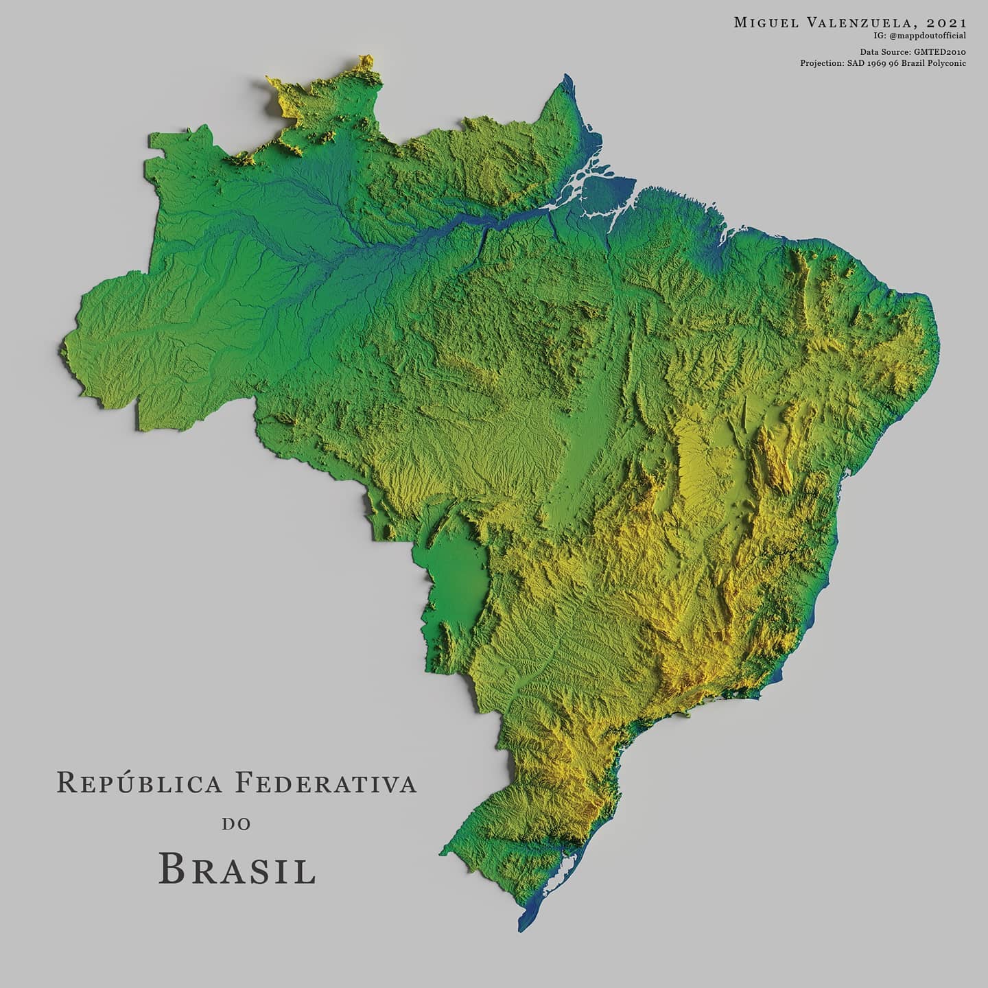 Topological Relief Map